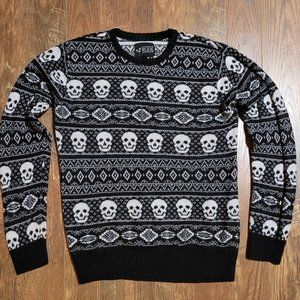 Rude Skull/goth Christmas sweater